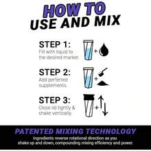 HELIMIX 2.0 Vortex Blender Shaker Bottle Holds Upto 28oz |   No Blending Ball Or Whisk |   USA Made |   Portable Pre Workout Whey Protein Drink Shaker Cup |   Mixes Cocktails Smoothies Shakes |   Top Rack - 紫色 - 查看 3