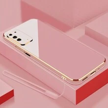 1pc Rechte Candy Siliconen Lanyard Telefoonhoesje Compatibel met iPhone 16 Pro Max/ Galaxy S24 Ultra/ Edge 30/Infinix Smart 8/Infinix Hot 40i/Tecno Spark 20/Tecno Spark 20C/Tecno Spark Go 2024/Redmi Note 13 Pro+/Honor X8