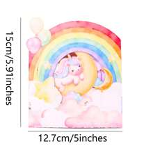 1 pièce Carte de vœux à double porte thème licorne, fournie avec une enveloppe exquise. Que ce soit pour des proches, des amis ou votre bien-aimé, elle est remplie de sentiments sincères et est un excellent choix pour exprimer vos émotions.
