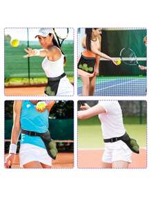 1个网球拾球袋，乒乓球腰挂球袋，高尔夫便携式收纳袋，户外运动球类携带腰包