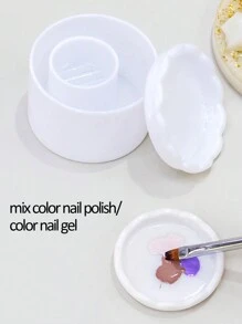 1 buc plastic alb roz unghii spălare stilou ceașcă curățare bol unghii stilou perie curățare cutie multifuncțional filtru paiete manichiură instrumente unghii consumabile
