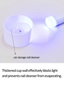 1 buc plastic alb roz unghii spălare stilou ceașcă curățare bol unghii stilou perie curățare cutie multifuncțional filtru paiete manichiură instrumente unghii consumabile