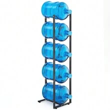 MYLOLF Soporte para garrafón de agua de 5 galones, estante para garrafón de agua, soporte para botellas de agua, soporte de 3/4/5 niveles para botellas de agua, soporte para garrafón de agua, organizador de botellas de agua para cocina, oficina, sala de estar