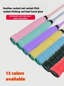 1pc 1.1M Long Anti-Slip Sweat-Absorbent Comfortable Sponge Racket Handle Grip, Suitable For Tennis Rackets, Fishing Rods, Pickleball Paddles, Bicycle Handlebars, Helps Keep Hands Dry And Provides Shock Absorption For Better Sports Performance - Multicolor - View 2