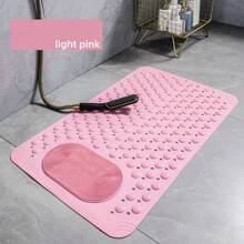 Alfombra de ducha y bañera, alfombra de ducha de goma antideslizante para personas mayores y mujeres, alfombra de bañera antideslizante con agujeros de drenaje y ventosas, alfombra de baño para baño y bañera