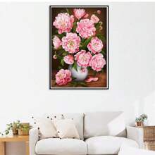 SNA 2025 New Style Peony Flower Landscape DIY 11CT Painting Cross Stitch Embroidery Kits Thread Needlework Steed Home Decoration Gift
