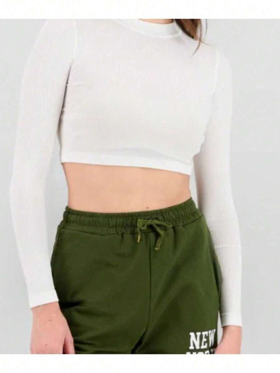 Long Sleeve T-Shirt - 白色 - 查看 1