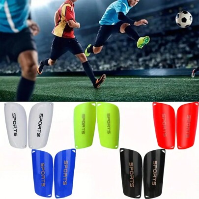 1pair Hard PVC Thickened Double-Layer Soccer Leg Pads, Knee Shin Guards, Soccer Shin Protective Guards, Knee Protective Gear For Football Basketball