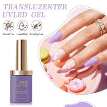 JR JR 6pcs 16ml Gel Nail Polish Set Including Red Pink Nude Gel Polish Kit UV LED Soak Off Polish Home DIY Top Coat Base Coat Gifts For Girl