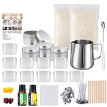 DIY Candle Making Kit, Soy Candle Kits Making For Kids Adults Beginners, Candle Maker Kit Candle Making Supplies Including Fragrance Oils Candle Wicks Dyes Jars Melting Pot