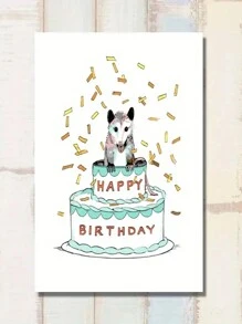 1pc Fun Birthday Card, Send Him Her, Dog Humor Birthday Card, Cute Dog Birthday Card, Dog Owner Birthday Card, Dog Happy Birthday Card To You
