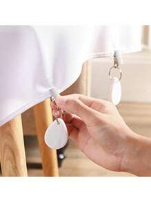 8 Pieces Teartop Shape Tablecloth Weights With Ornament With Metal Clamp Pendant Dropship