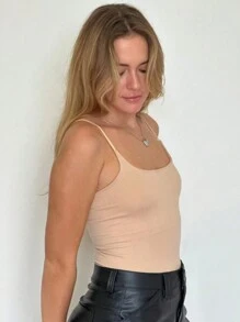 Women Tank Tops & Camis - Beige - View 2