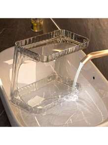 Prateleira Organizador Diamante Acrílico Porta Maquiagem Suporte Multiuso De Mesa