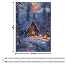 Christmas Trees, Snowmen Soft Cozy Warm, Lightweight And Plush Flannel Throw Blankets - Perfect For Couch, Bed, Travel - Style 9 - View 2