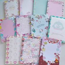 Sanrio Blocco note adesivo forato con motivi carini della serie Sanrio, quaderno con note appiccicose con il gatto KT
