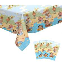 طقم أدوات المائدة لحفلة عيد ميلاد الكابيبارا، طقم إمدادات الحفلة من الورق، الأطباق، المناديل، الأكواب، وبياضات المائدة يكفي ل- 10 ضيوف، ديكورات حفلة عيد الميلاد بموضوع الرسوم المتحركة الكابيبارا