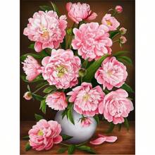 SNA 2025 New Style Peony Flower Landscape DIY 11CT Painting Cross Stitch Embroidery Kits Thread Needlework Steed Home Decoration Gift