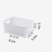 5/10 pièces Ensemble de boîtes de rangement multifonctions - idéal pour les cosmétiques, les collations, les boîtes de rangement en plastique pour la cuisine, la salle de bain, le dortoir, le rangement de cuisine, le rangement d'articles, le rangement de tiroirs, les ustensiles de cuisine, les accessoires de cuisine