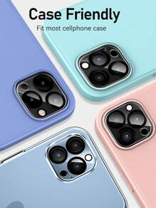 4 Stück Kameraobjektiv Schutzfolie kompatibel mit iPhone 15/15Pro/15Plus/15Promax/16/16e, Geschenk für Geburtstag, Familie, Freunde, Objektivschutz, Handyzubehör