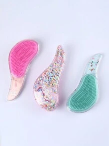 1pc Mini Cartoon Comb, Long Hair, Curly Hair, Air Cushion, Smooth Hair Comb, Massage, Fluffy Hair, Korean Version, Portable Comb For Girls At Home