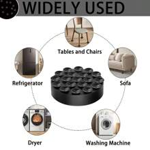Multi Functional Washing Machine Shock-Absorbing Foot Pad, Soundproof And Anti Slip Pad, Universal Anti Running Fixed Shock-Absorbing Base Frame For Washing Machines - Multicolor - View 5