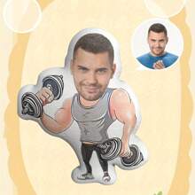 Customized Muscle Fitness Pillow - Personalized Athlete Design, Perfect Gift For Couples, Husbands, Family, And Friends - Fun And Unique Sofas, Bedrooms, Car Cushions - Christmas, Birthdays, Valentine's Day, New Year DIY, Portrait, The Ideal Choice For All Seasons,Multi-Functional,Reusable,Ornamental,Animal,Exquisite,Stylish,Soft,Adorable,Colorful,Cute,Funny,Custom,Personalized,Customized,Unique,Ideal Gifts For Her,Ideal Gifts For Him,Her,Family,Friends,For Anniversaries,For Birthdays