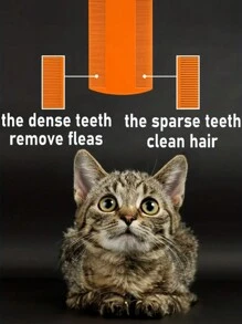 4pcs Pet Grooming Flea & Lice Comb, Double-Sided Fine Cat Hair Detangling Brush, Pet Fur Beauty Products