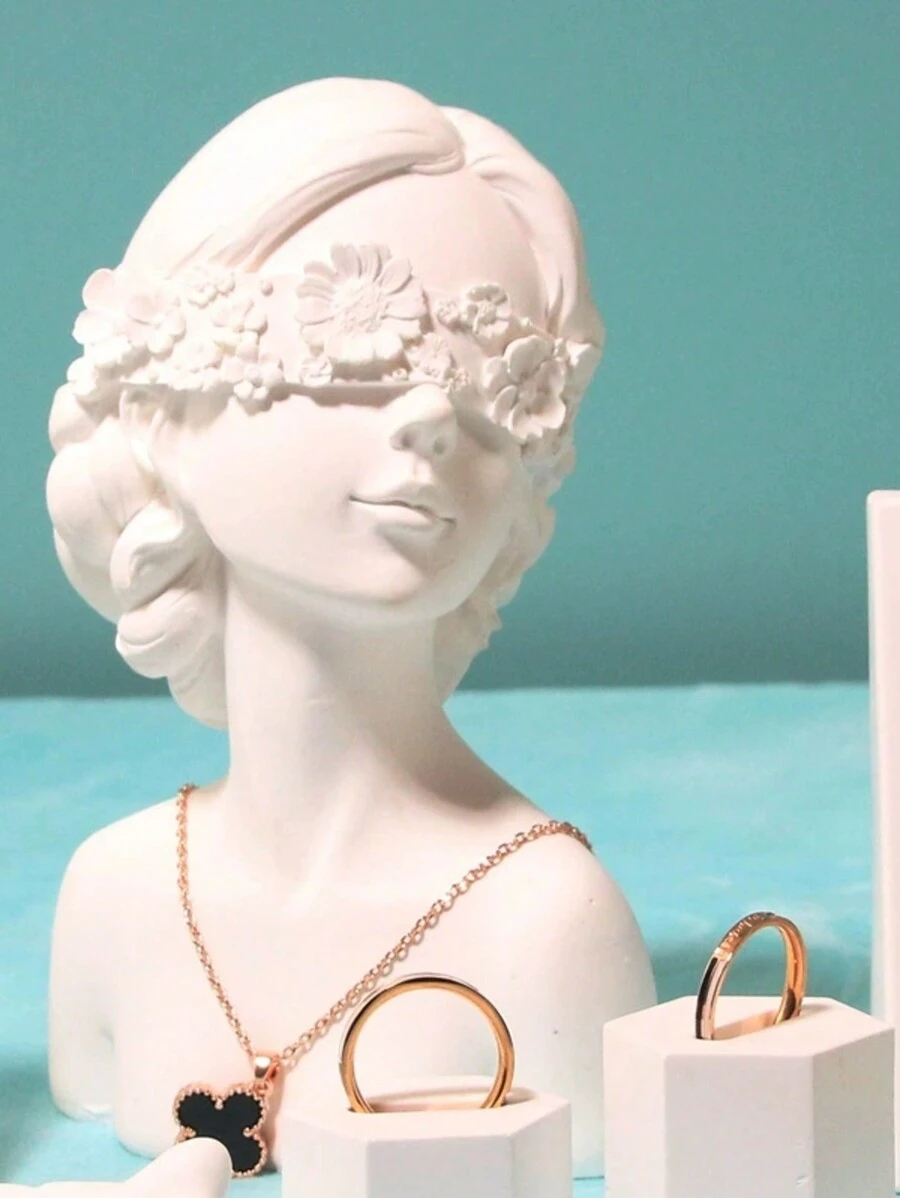 1 pieza Ornamento floral creativo para decoración del hogar, adecuado para sala de estar, mesa de centro, dormitorio, estantería para exhibición de joyas - Multicolor - Ver 1