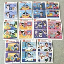 Jogo educativo de treinamento de atenção e foco, 1 peça - Cartões de quebra-cabeça reutilizáveis para atividades de exploração, treinamento de foco, jogos cognitivos, testes e avaliações, adequado para casa e escola, Páscoa, Ano Novo, aniversário, lembrancinhas, materiais de volta às aulas (cor do marcador aleatória) (estilo e cor aleatórios)