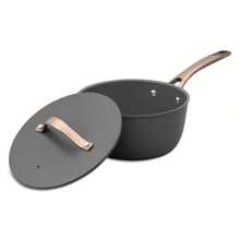 Thyme & Table 12 Piece Aluminum Cookware Set, Gold Pvd
