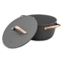 Thyme & Table 12 Piece Aluminum Cookware Set, Gold Pvd