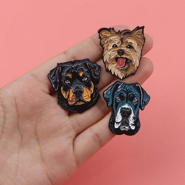 1pc Unique Animal Dog Enamel Brooch - Cute Pin Badge For Backpacks And Clothes Pin For Clothes Bag Charm School Kpop Teacher Supplies Bag Charms Office Accessories Shirts Jacket Jewelry Halloween Autumn-Winter Accessories,Suitable For Teens, Youth,Men,Casual, Outdoor, Athletic, Vacation, Graduation Gifts, Birthday, Daily Wear Funny Teacher Gifts Halloween Accessories Teachers Day Christmas Men Gifts Bag Pins