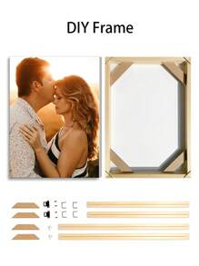 1Pc Custom Poster With DIY Frame Or Frameless Poster, Customized On Photos On Canvas As Valentine's Day Gift For Your Lover,Personalized Big Size Wall Decor Painting Suitable As Decoration For Living Room,Bedroom,Office Gifts Birthday Graduation,Multi-Functional,Durable,Ornamental,Reusable,Exquisite,Stylish,High-Quality,Colorful,Modern,Custom,Personalized,Unique,Ideal Gifts For Him,Ideal Gifts For Her,Boyfriend,Dad,Girlfriend,Mom,Family,Friends,Tea Room,Home,Garden,Office,For Anniversaries,For Valentine's Day,For Mother's Day,For Birthdays,For Father's Day,For Graduation,For Weddings,For Housewarming,Home Decor,Customized Wall Art - Multicolor - View 2