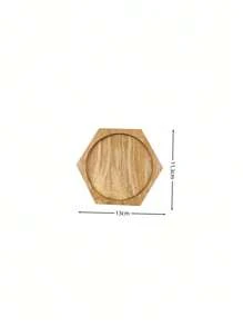 1PC 相思木托盘 木托盘 长短八角托盘 创意木托盘 餐具托盘 多功能多场景木托盘 点心面包咖啡水果蛋糕小吃木托盘 适用于厨房户外客厅餐厅 情人节星星/月亮/灯笼 - 多重規格 - 查看 4