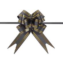 20pcs/Pack Gold Edged Butterfly Pull Bows, Self-Forming, Suitable For Wedding Car Decoration, Gift Box Packaging, Bowknot Ribbon, Wedding Ceremony, Wedding Car Door Handle Butterfly Decor, Various Festival Party Decoration Pull Bows