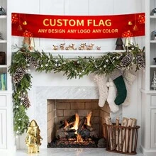1pc Customized Handheld Flag - Add Your Own Image And Text - Suitable For Wedding, Christmas, Father's Day, Mother's Day, Valentine's Day, Home Decor - Also For Customized Tapestry, Garden Flag, Customized Flag - Customized Handheld Flag Banner - View 5