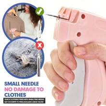Quick Clothing Fixer Consulbefor Sewing Machine Quilt Tacking Gun Micro Stitch Gun Mini Stitch Hemming Gun For Clothes Micro Tagging Stitch Tool For Clothing - as pic - View 4