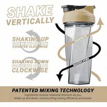 HELIMIX 2.0 Vortex Blender Shaker Bottle Holds Upto 28oz |   No Blending Ball Or Whisk |   USA Made |   Portable Pre Workout Whey Protein Drink Shaker Cup |   Mixes Cocktails Smoothies Shakes |   Top Rack - Quicksand - 查看 4