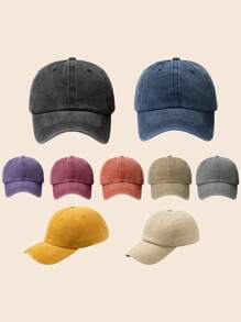 1Pc Neutral Retro Baseball Cap, Stylish Multifunctional Adjustable Pointed Cap, Ideal Choice For Leisure And Travel - Baseball Cap - View 2