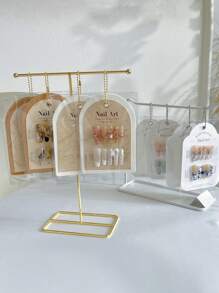 Luksusowy aksamitny stojak na lakier do paznokci, ochronny pokrowiec przeciwpyłowy, do salonu paznokci i użytku indywidualnego