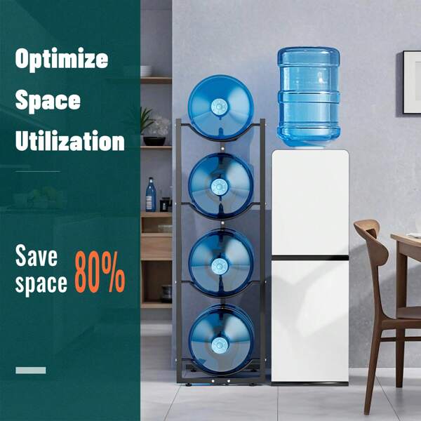 MYLOLF 5 Gallon Water Jug Holder, Water Jug Rack, Water Bottle Holder, 3-Tier/4-Tier/5-Tier Water Bottle Holder Water Jug Stand, Water Bottle Organizer For Kitchen, Office, Living Room