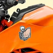 1PC 3 inch hài hước đen tối bộ xương giữ mông nhãn dán bằng nhựa vinyl chống thấm nước có thể tháo rời, nhãn dán trò đùa người lớn thẩm mỹ Gothic cho máy tính xách tay, bình nước, ốp điện thoại, sổ tay, mũ bảo hiểm, ván trượt, cản xe hơi và giấy gói quà, đồ dùng học tập, trở lại trường - Nhiều màu - Xem 6