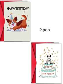 1pc Fun Birthday Card, Send Him Her, Dog Humor Birthday Card, Cute Dog Birthday Card, Dog Owner Birthday Card, Dog Happy Birthday Card To You