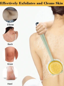 1 件套淋浴背磨砂套装，家用浴室长柄淋浴刷， - 彩色 - 查看 5