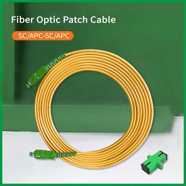 2M/3M/5M/15M/20M/30M 3,0mm Glasfaser Patchkabel SC/APC-SC/APC FTTH Glasfaserkabel für Internetkabel (Adapter inklusive)