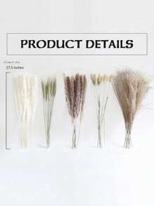 50/100/150pcs 17.5inches Dried Pampas Grass Flowers Baby Shower Decorations Wedding Supplies Accessories Home Farmhouse Room Floral Decor Natural Fluffy Pampas Grass Bouquet Lifelike Colorful Pampas Grass Bouquet Creative Fake Reed Flower Bouquet Simple Fluffy Artificial Plants