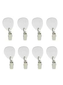 8 Pieces Teartop Shape Tablecloth Weights With Ornament With Metal Clamp Pendant Dropship