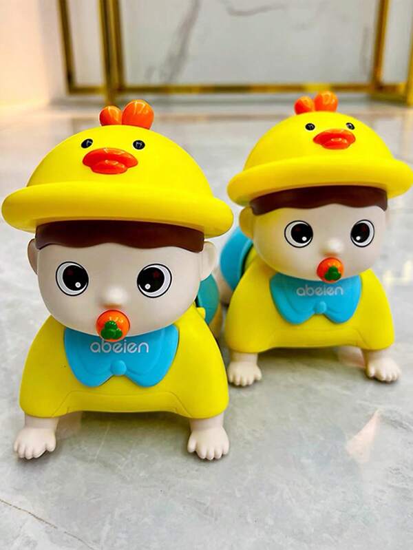1 pieza Muñeca eléctrica con movimiento de gateo, juguete interactivo, accesorios de color aleatorio