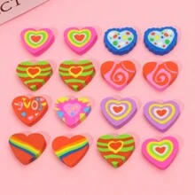 Set de 24/48/72 lápices surtidos para el Día de San Valentín con borradores con forma de corazón para regalos de San Valentín, regalos de intercambio, suministros para fiestas de San Valentín, regreso a clases